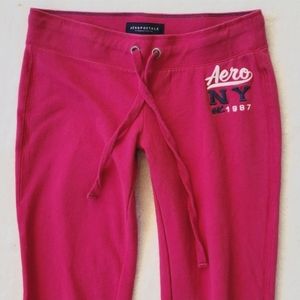 Pink Aero Sweatpants Bootcut Sweats Aeropostale Fleece Pants M